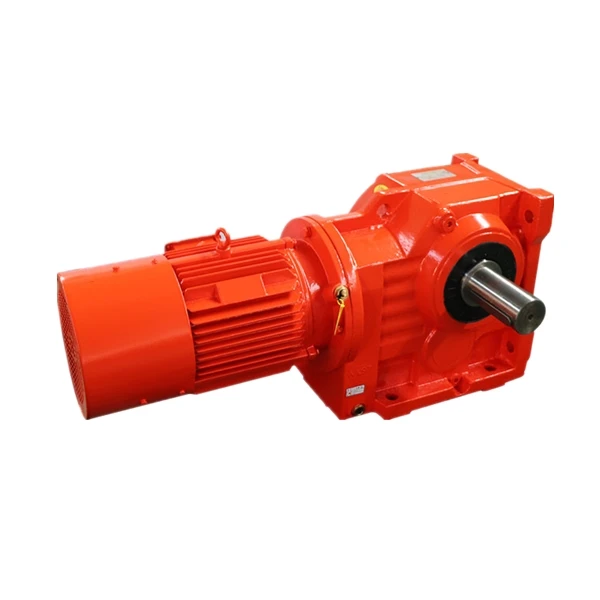 Factory sale reducer ka K37 bevel gearbox with electric motor