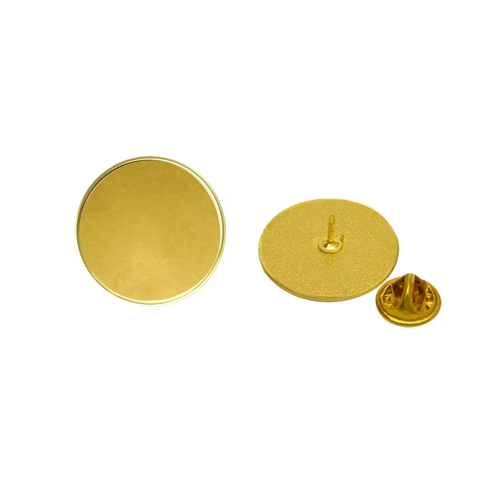 25mm Custom Diy Blank Round Shape Lapel Pin for Printing Logo Sticker Sublimation