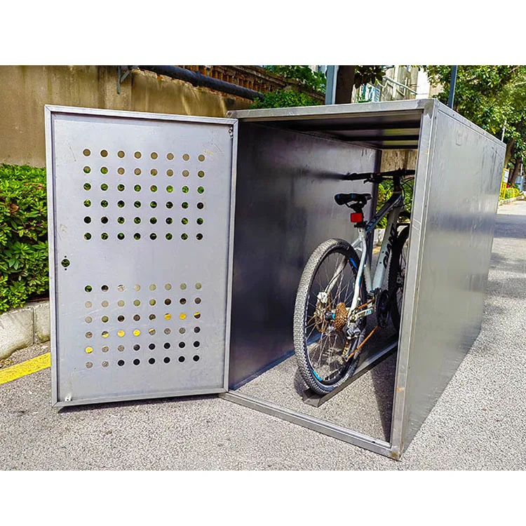 Outdoor Metal Motorcycle Hard Waterproof Eco-Friendly Parking Custom Made Heavy Duty Garage Cabinet Storage