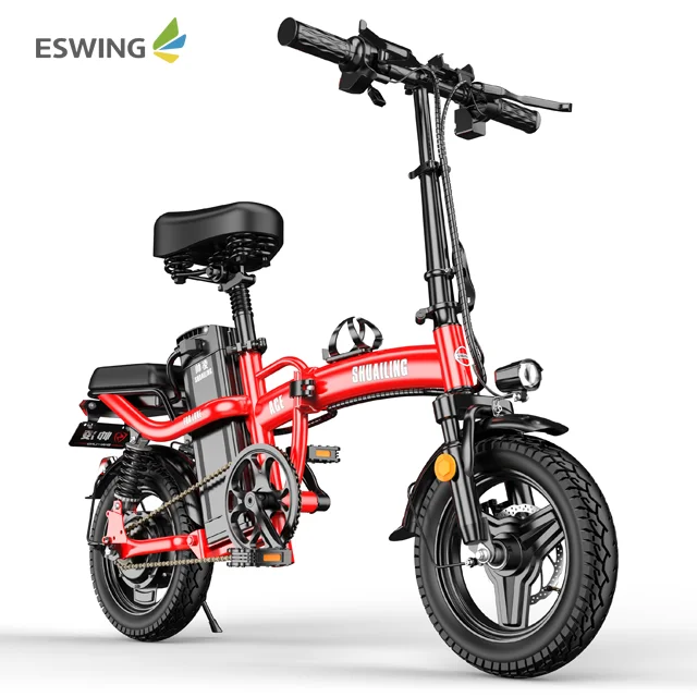 ESWING 14 Inch Bicycle 48V 400W Long Range Ebike Portable Adult Electric Bike