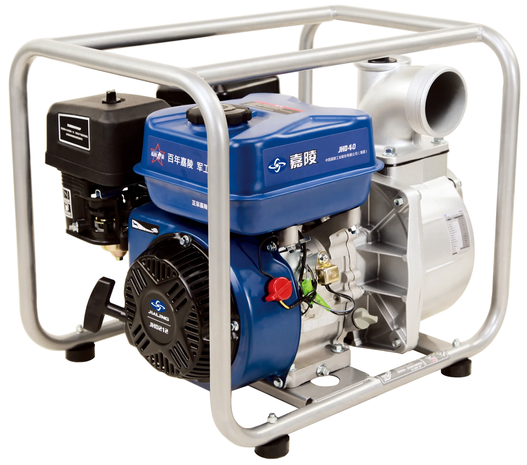 JIALING 4 inch 5hp Portable Petrol Engine Water Pump Set 270cc Farm Agricultural Irrigation Movable Gasoline Water Pump