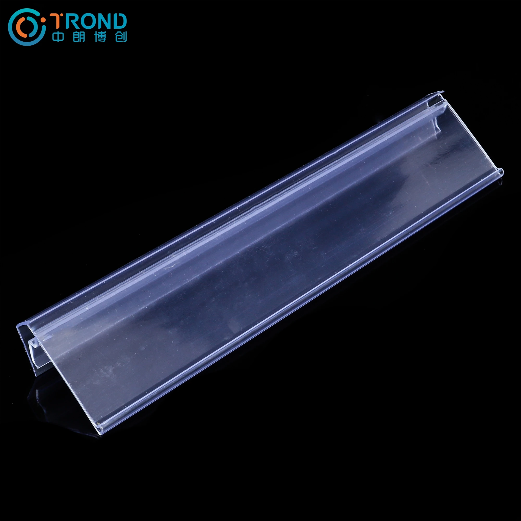 Plastic Pvc Ticket Sign Talker Data Strip Retail Shelf Label Holders for Shelving