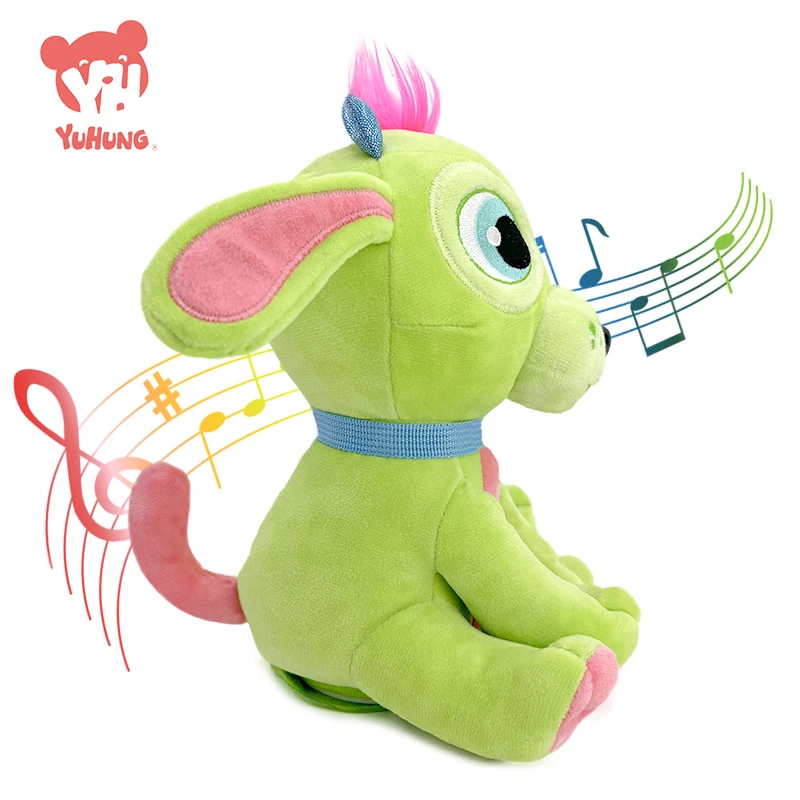Oem Plushie Custom Soft Animal Character Plush Stuffed Talking Walking Dog Plush Doll Toys For Kids
