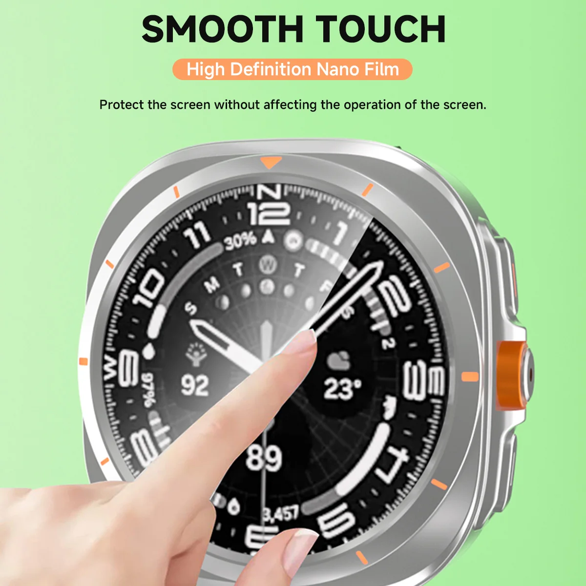 Change To Ultra Case for Samsung Galaxy Watch 7 44mm 40mm Accessories Protective Case Screen Protector Glass for Galaxy Watch 6