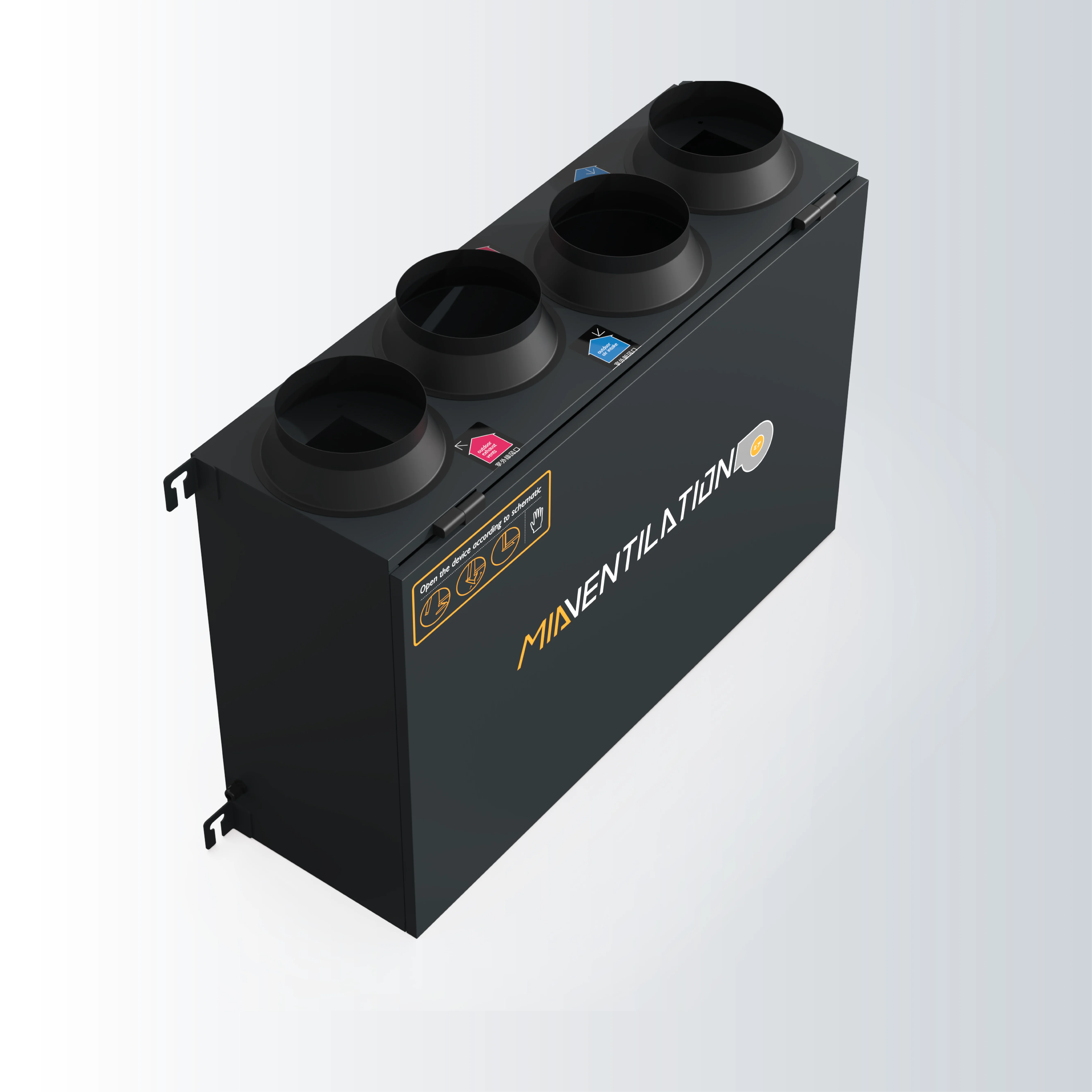 MIA Ceiling Mounted Integrated Air Distribution Box Erv Energy Recovery Ventilation Recuperator Ventilator