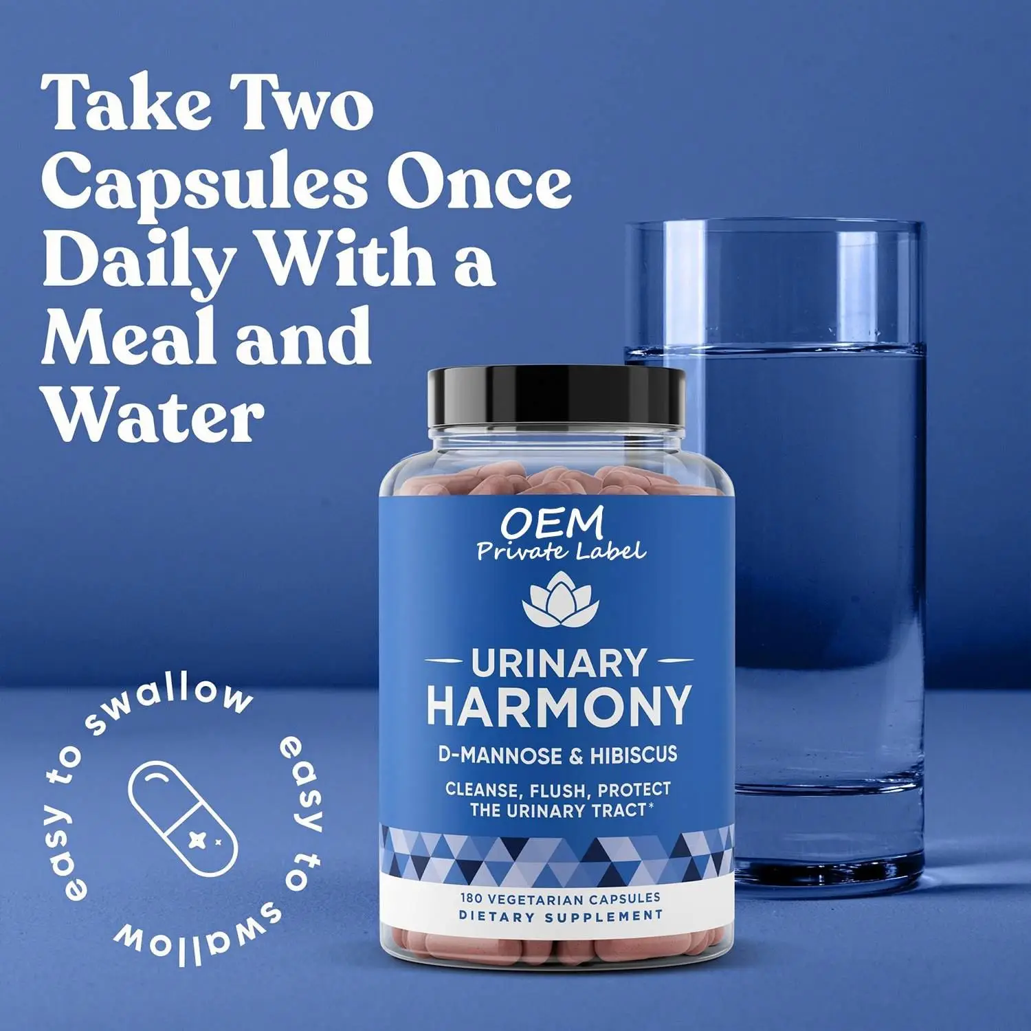 Harmony D-Mannose Capsules For Protect Urinary Tract Health Bladder Nutrition Enhancer Powder Capsule