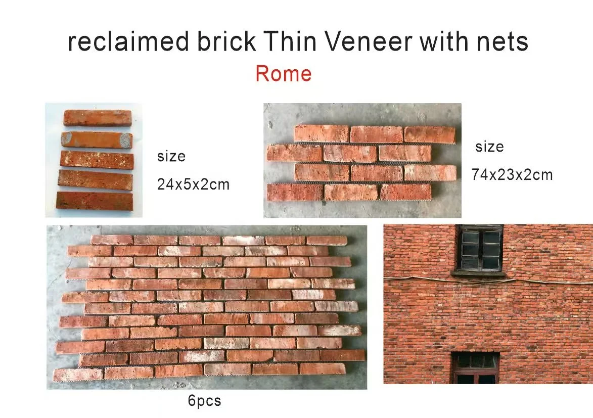 Antique Reclaimed Wall Cladding Clay Bricks Old Bricks