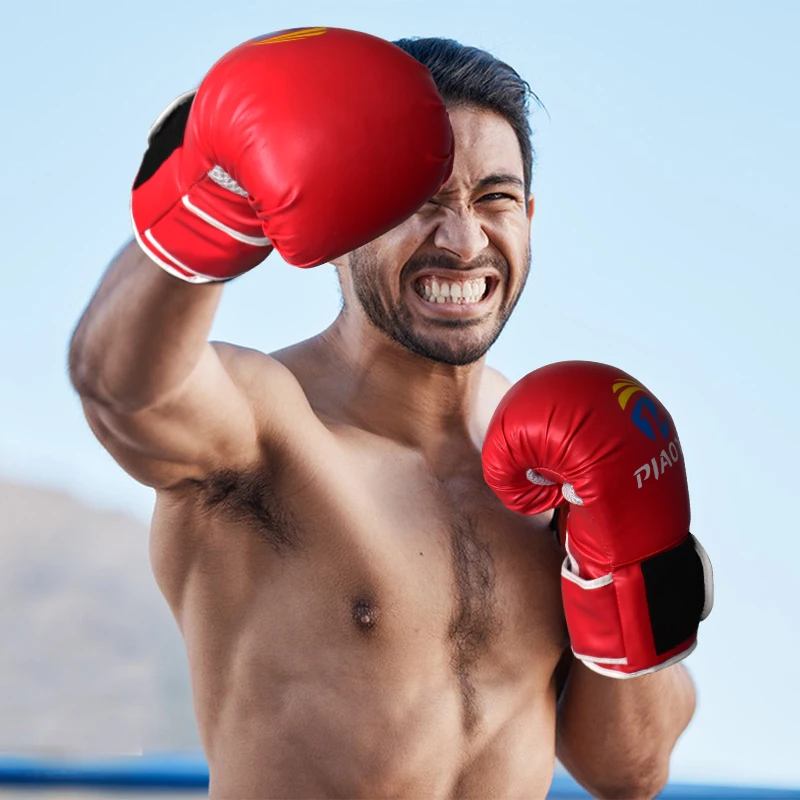 Piaoyu Heavy-Duty Professional Boxing Gloves Waterproof Team Sports Training Gloves for Outdoor Use