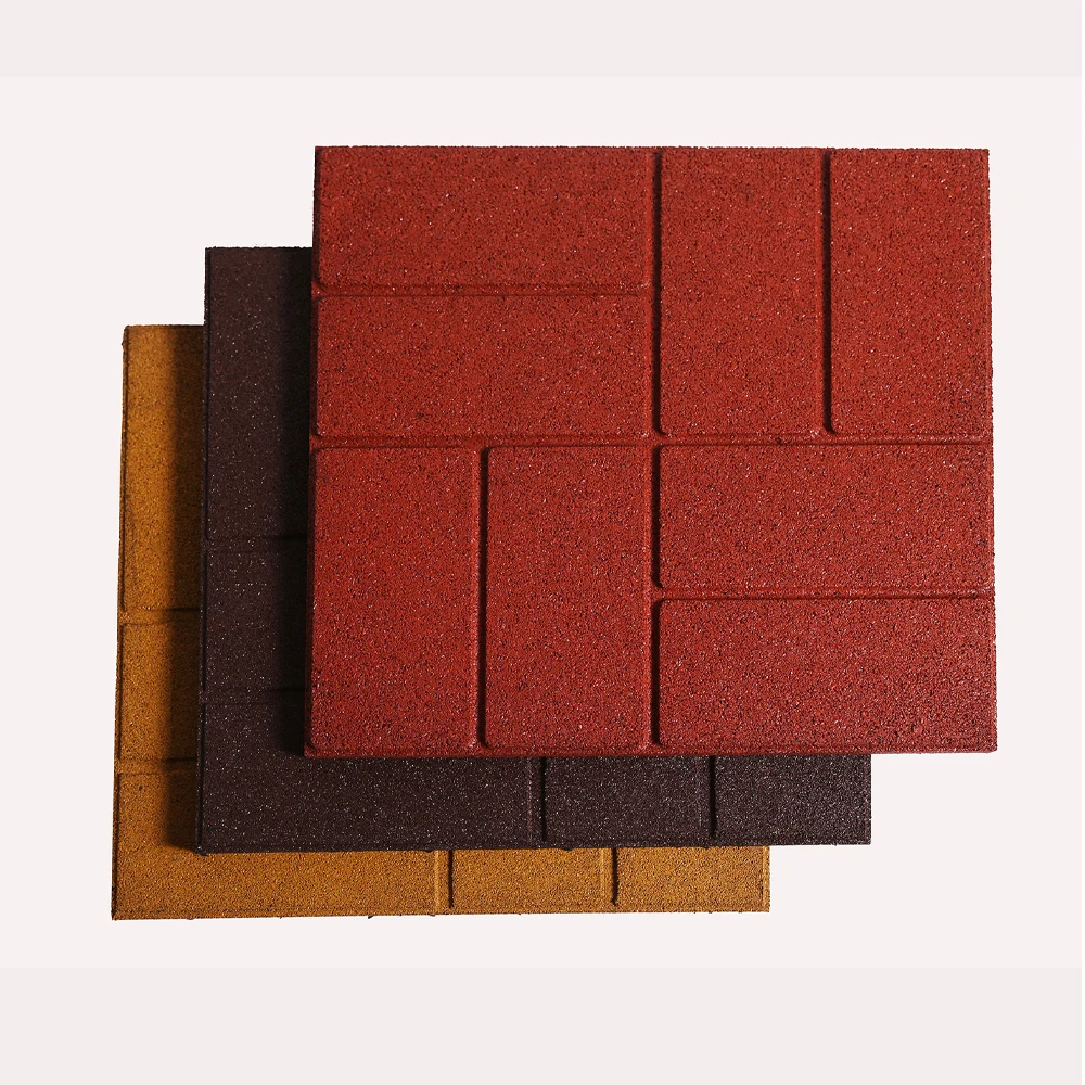 ErgoPlay patio rubber pavers/roof deck rubber blocks/colorful safety rubber mats