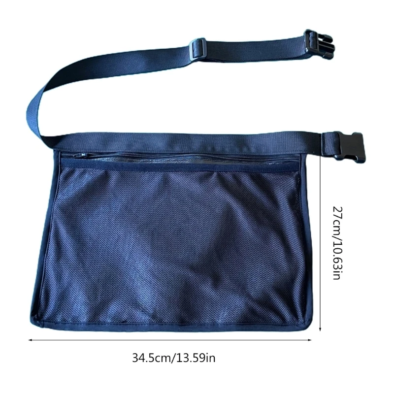 Waist Tennis Ball Pouch Adjustable Waist Pickleball Bag Holds 6-8 Balls Tennis Strap For Storage Tennis And Pickle Ball Running