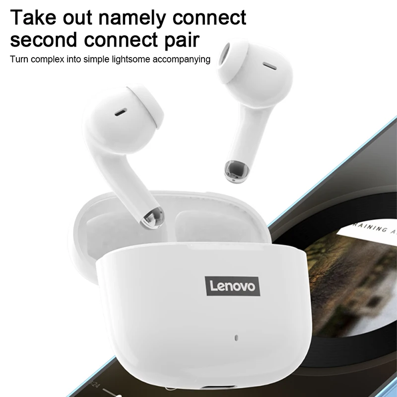Оригинальные наушники Lenovo thinkplus LivePods LP40Pro TWS, гарнитура lp40 pro, шумоподавляющие наушники lenovo LP40 pro