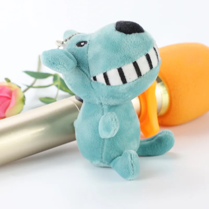 M261 New arrival buck tooth dog doll plush toy pendant 5 colors cute dog key chain pendant