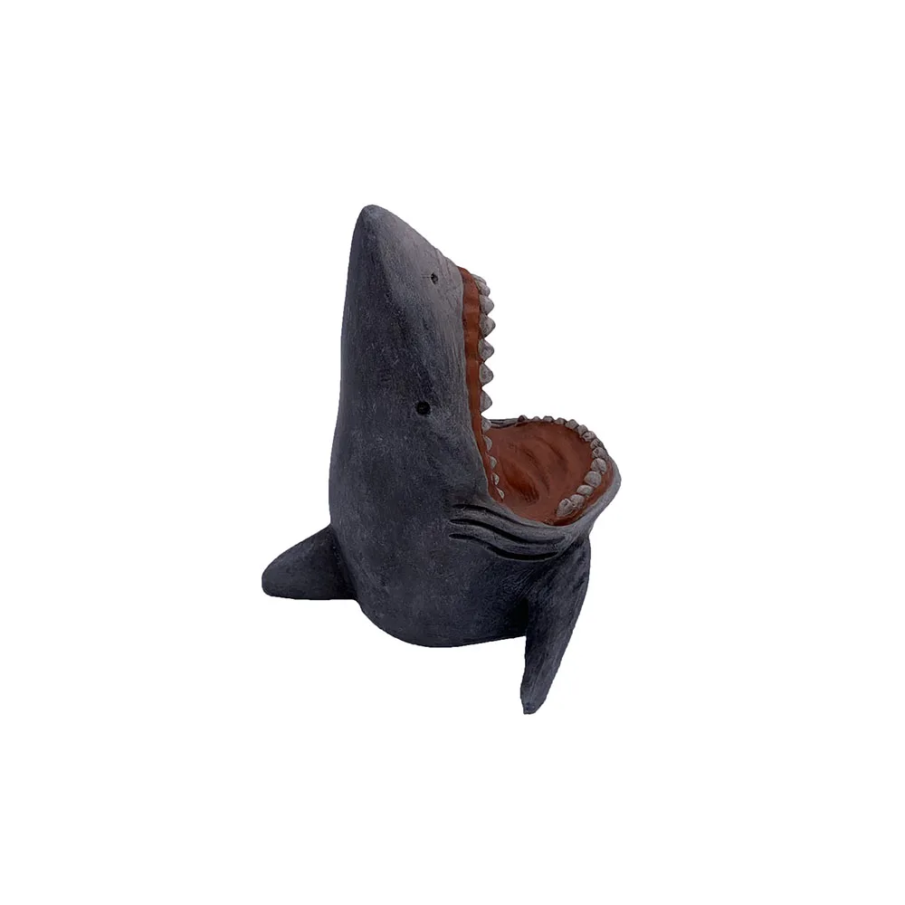 Home Decoration Shark Animal Head Antique Hand Painted Resin Crafts