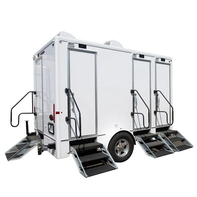 ada compatible restroom trailers portable toilet outhouse bathroom trailer for wedding and events