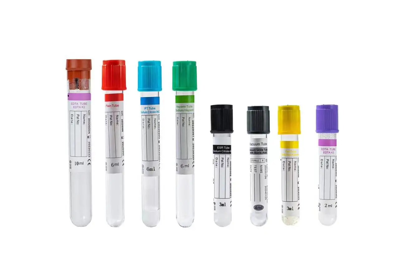 disposable medical device vacuum blood tube glucose tube 2ml