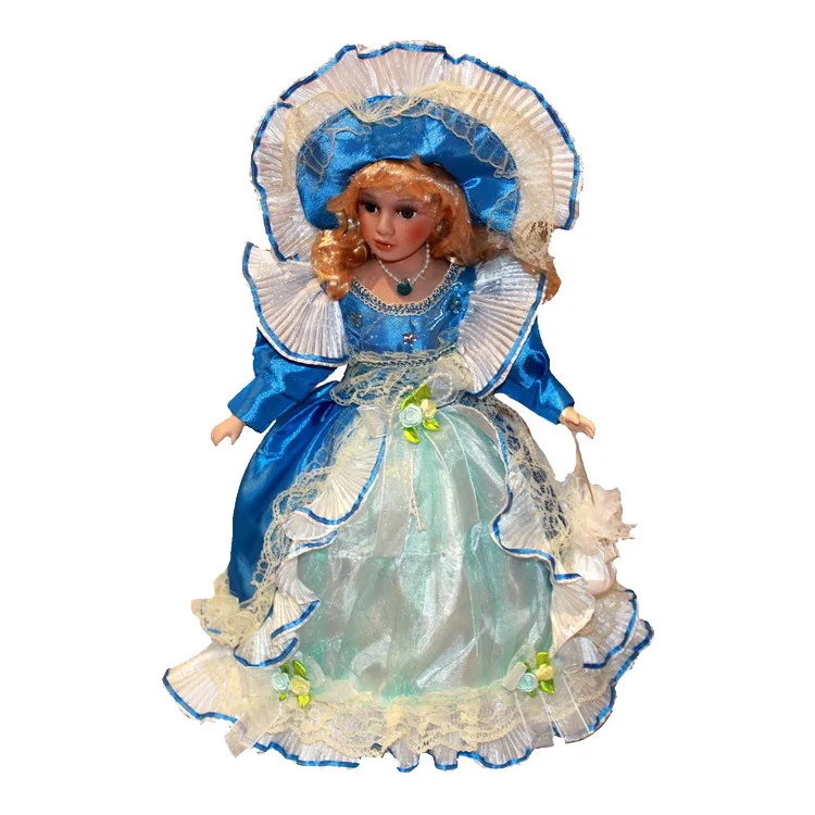 borun Victoria Ceramic Home decoration Gift Doll Toy doll - a hair