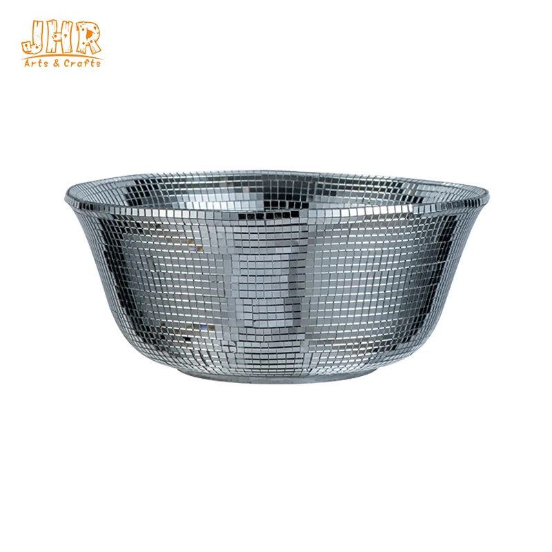 Professional Supplier  Creative Shape Mosaic Glass House Fiberglass Plant Pots