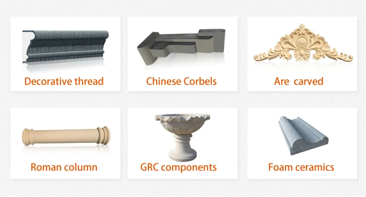 gfrc exterior wall decoration exterior fiber cement siding outdoor gypsum board crown molding