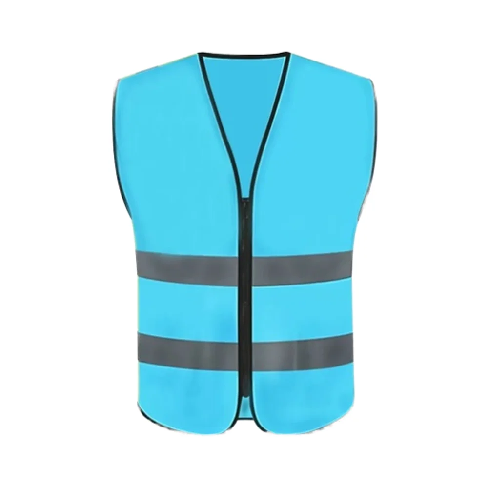 Best-Selling Heavy Duty Construction Safety Vest High Visibility Reflective Polyester Jacket Customizable Logo Fluorescent Light