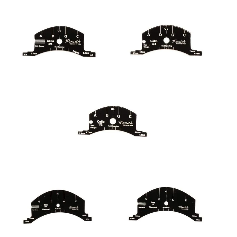 Multifunction 4/4 Cello Bridge Mold Scraper Template Cello Bridge Template for Cello Double Bass stringed Instrument Accessories