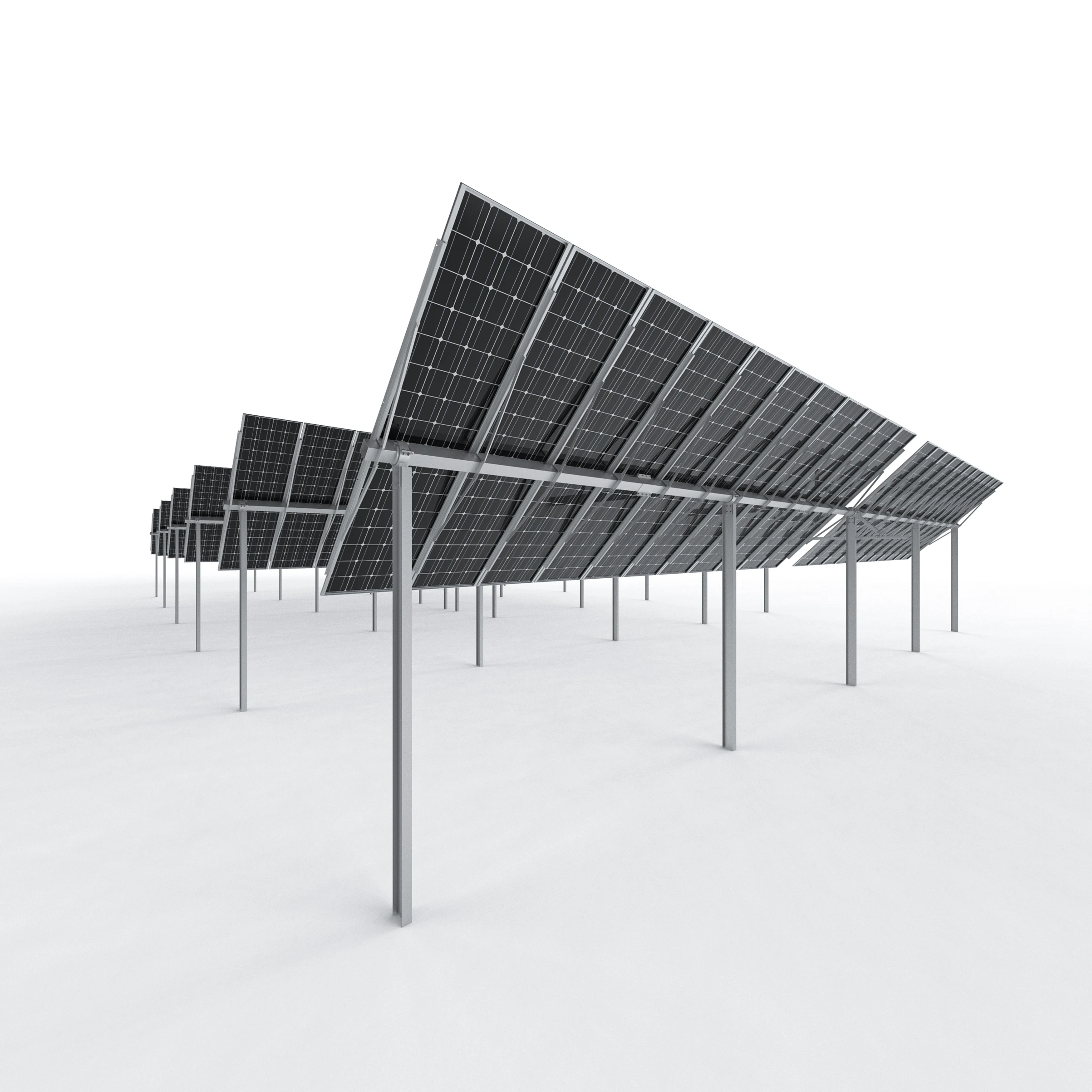 20kw HYP-2-44PV-78-IR-SD sun tracker single axis solar tracker sun tracking One Axis Tracker Solar Pirce