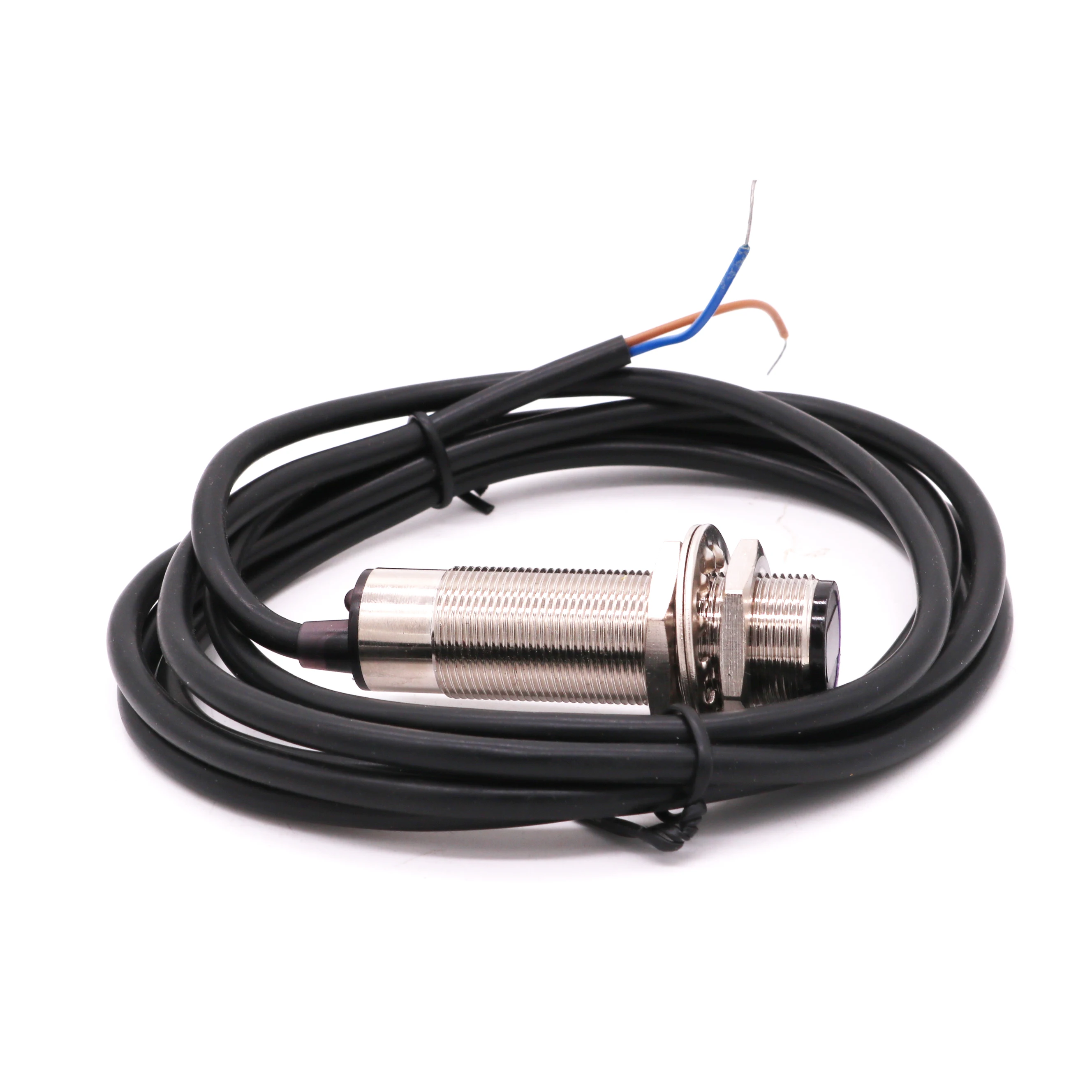 DINGGAN M18 photoelectric sensor diffuse reflection PTC18 series 30cm sensing distance 30VDC metal housing with 2m PVC cable
