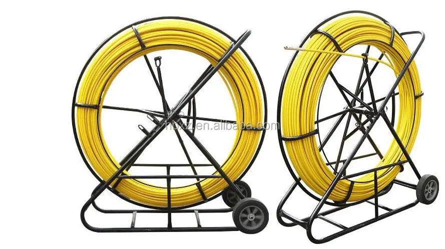 Fish Tape Puller Fiberglass fiber optic cable rodder 200m fiber snake duct rodder detectable frp duct rodder