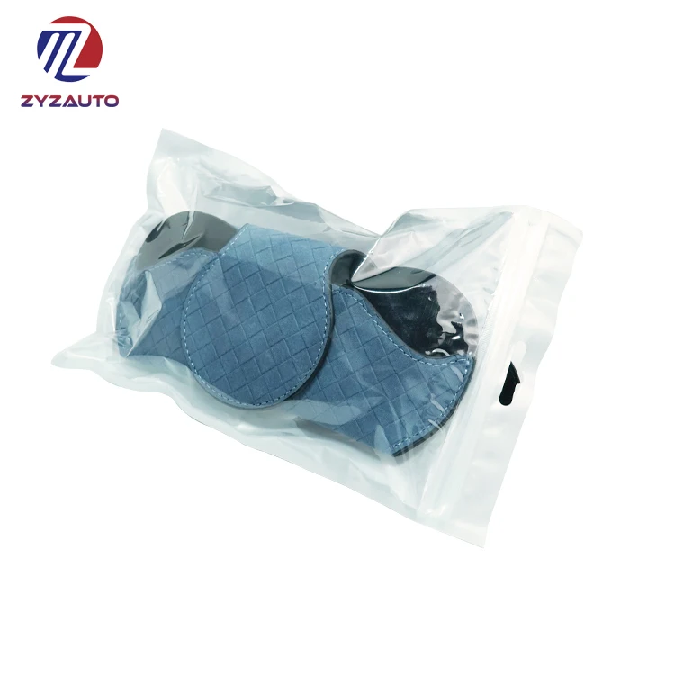 ZY Car Glasses Clip Sun Visor Sunglasses Multifunction Auto Accessories Glasses Holder PU Glasses Box Clip