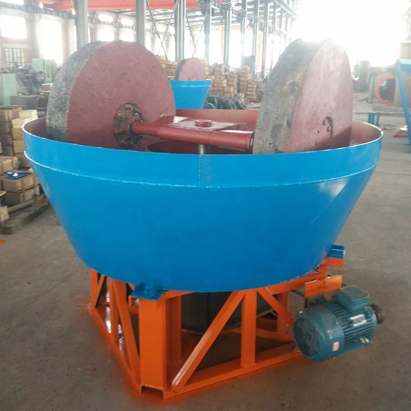 Low Price China Grinding Wet Pan Mill Equipment for Gold Wet Pan Mill Gold Milling Machine