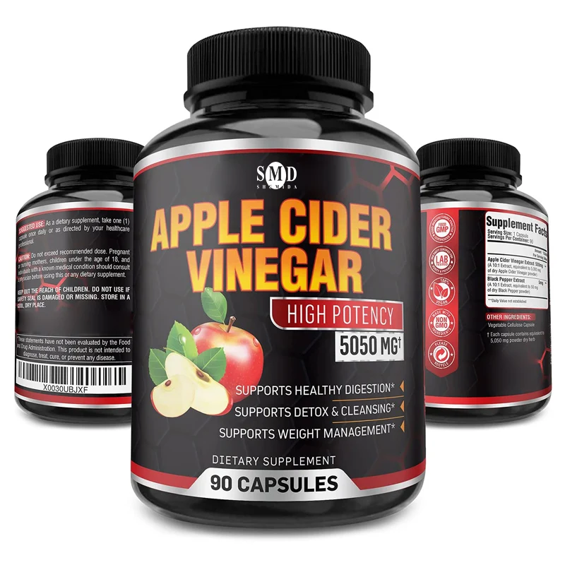 Высококачественный продукт, капсулы для подавления аппетита с уксусом яблочного Сидра