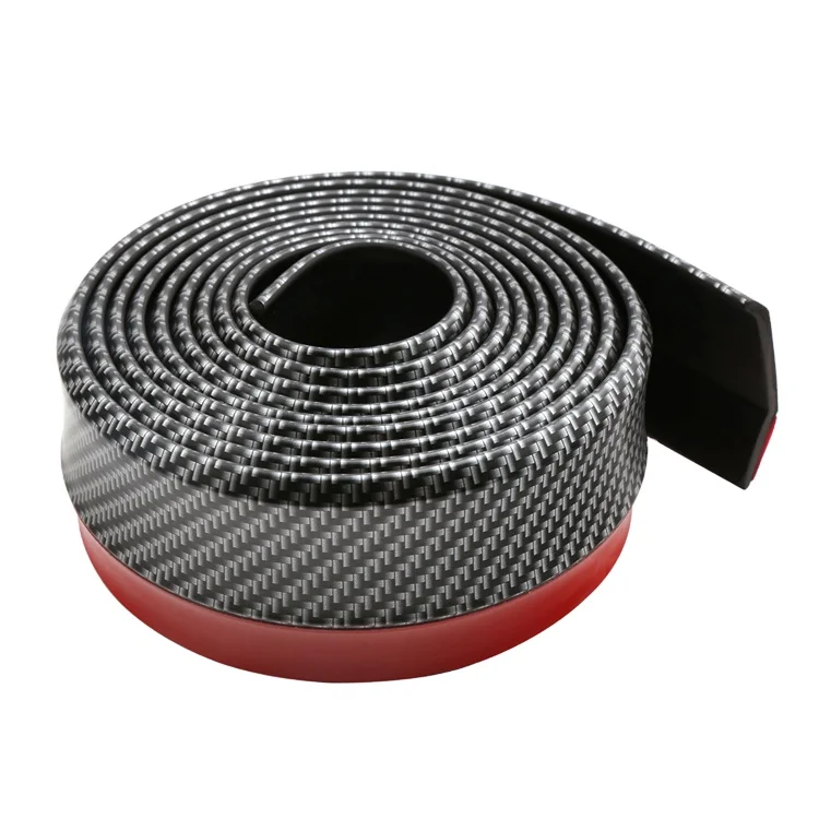 Dtouch 2 5 м Стильный автомобильный передний бампер из углеродного волокна разветвитель губ защита тела спойлер юбка Автомобильный Универсальный комплект