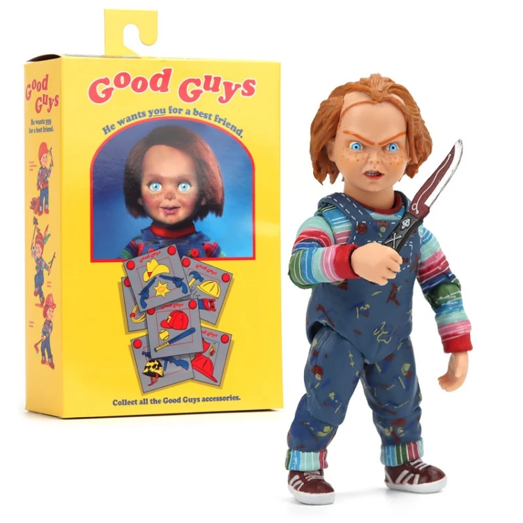 Top quality good guys chucky doll child play chucky toys action neca figure