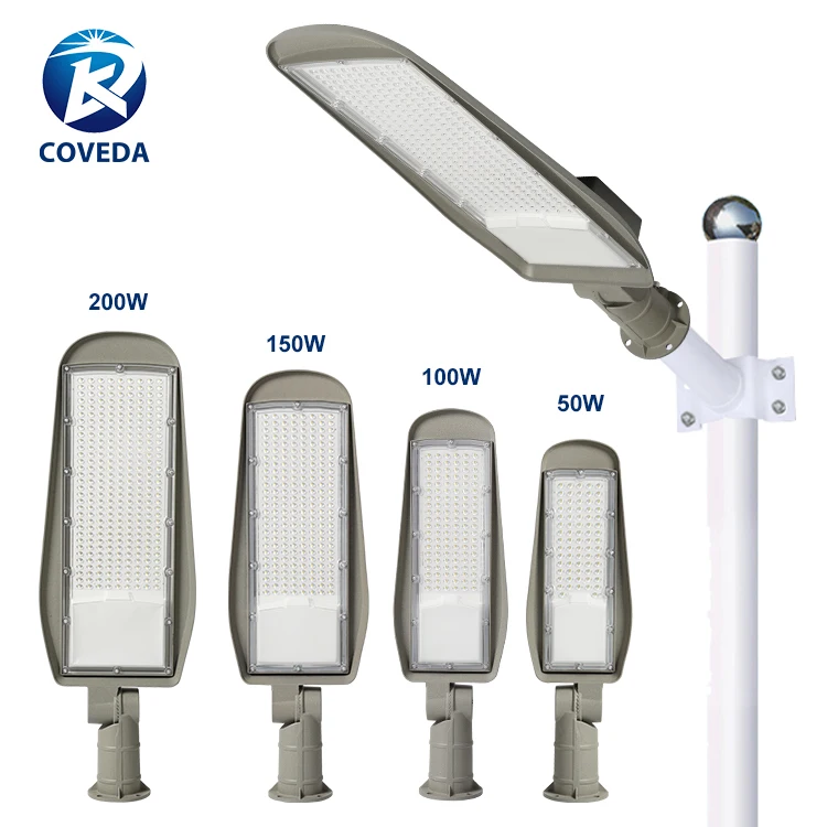 High Brightness Wholesale Aluminum Housing 50w 100w 150w 200w Ip66 Waterproof Outdoor Led Street Light