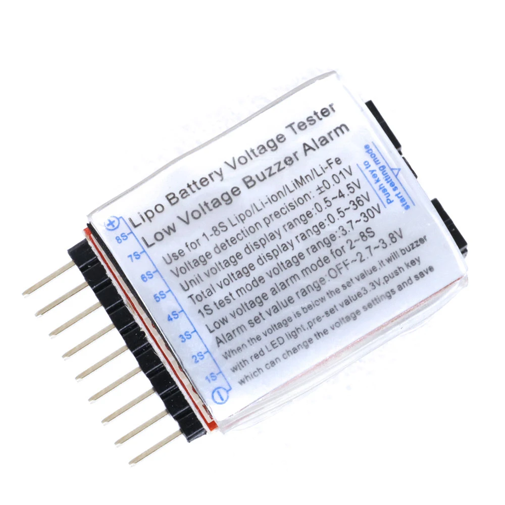 Для 1-8S Lipo/li-ion/Fe батареи напряжения 2 в 1 тестер низкого