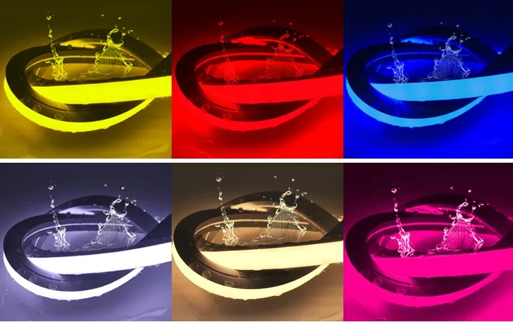 Swimming Pool IP68 Led Neon Flex 24v Pink Purple Color Light