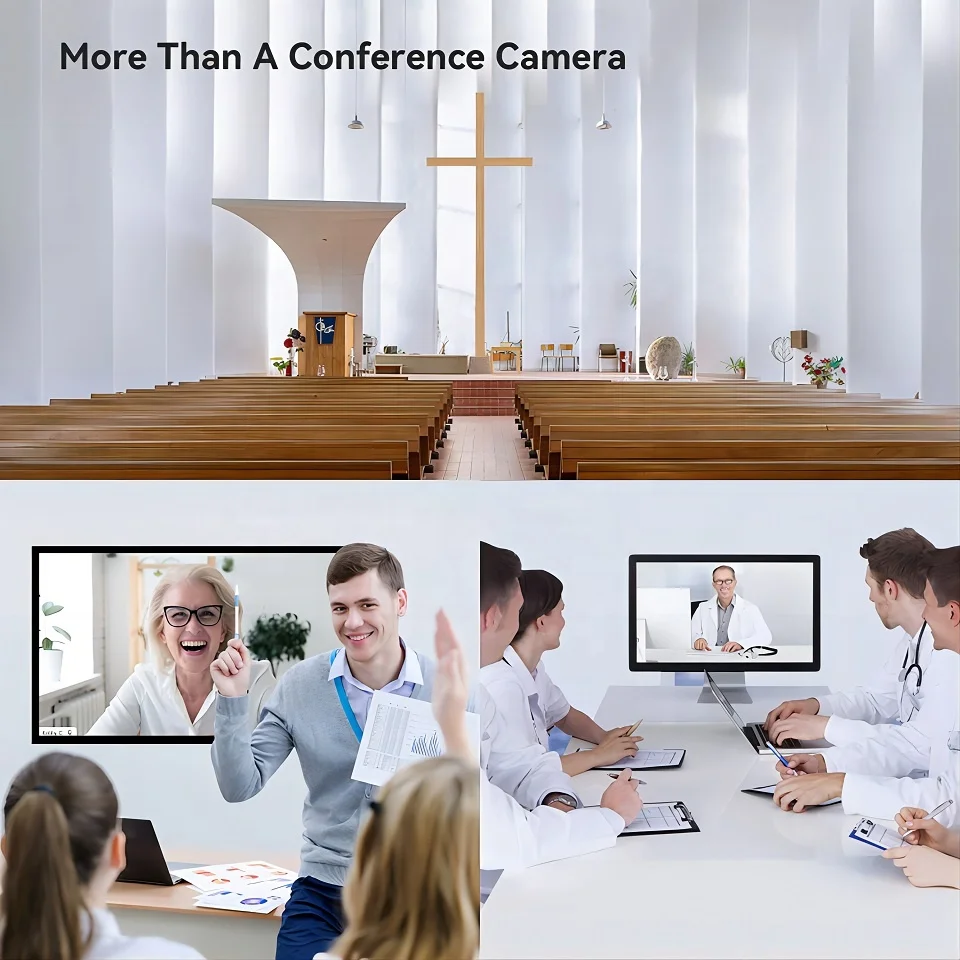 Best Selling 10x Zoom Full HD 1080p Conference PTZ Camera with Remote Control for Meeting Room