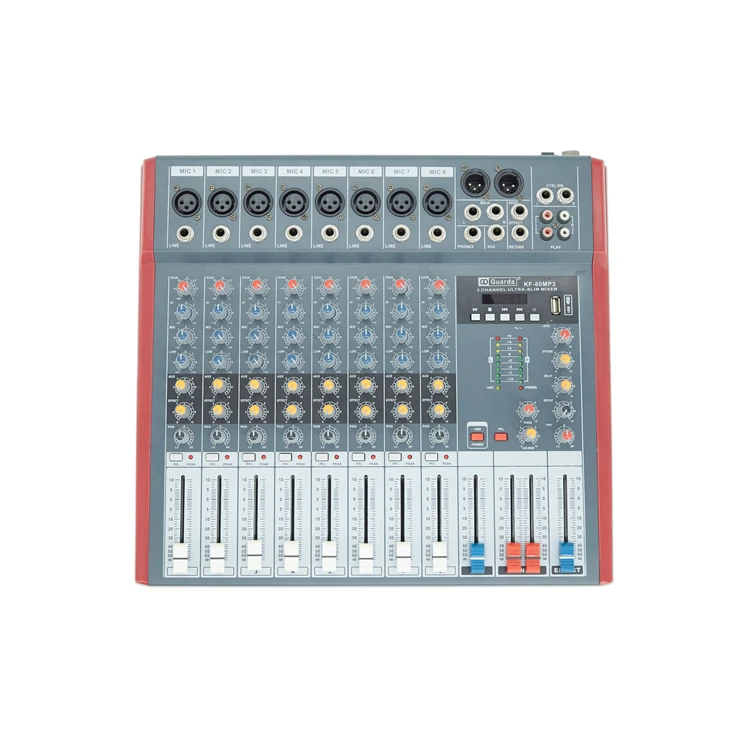 
KF-80MP3 Multifunctional Professional Wholesales Professional Audio Mixer for home music karaoke 