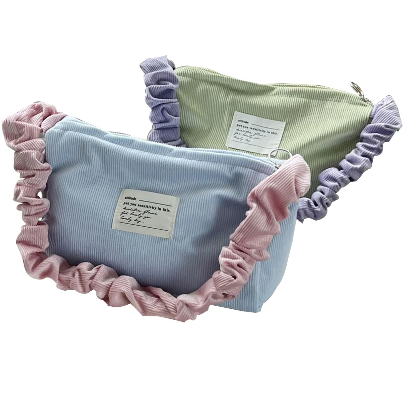 Personalized color corduroy Handbags Wholesale Casual Light Weight Shoulder Bags Custom Tote Bag