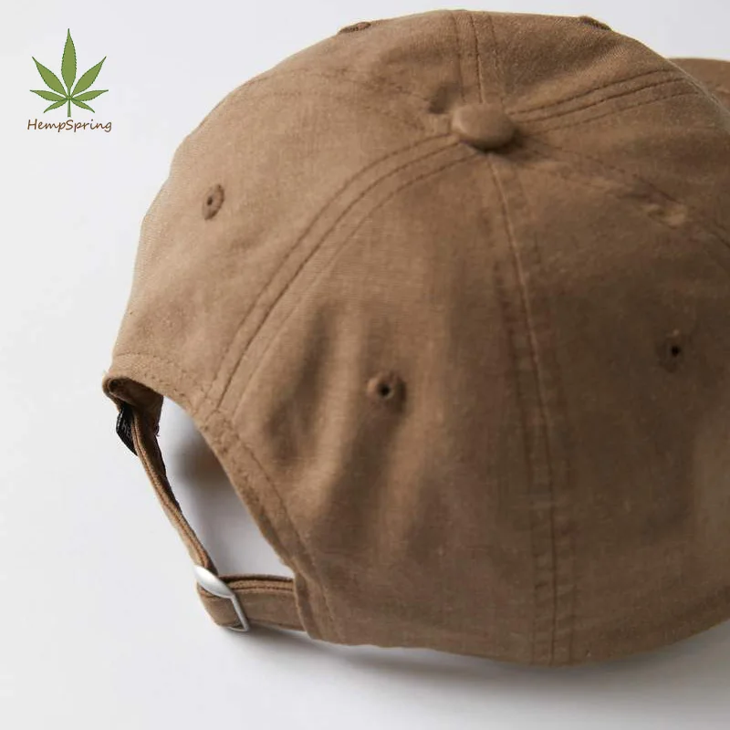 Кепка HempSpring из конопли с 6 вставками Органическая Бейсболка унисекс экологически чистая Спортивная непрерывная