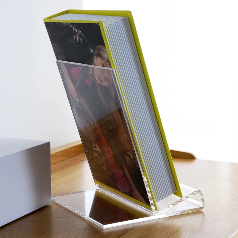 Acrylic book display reading stand book holder stand