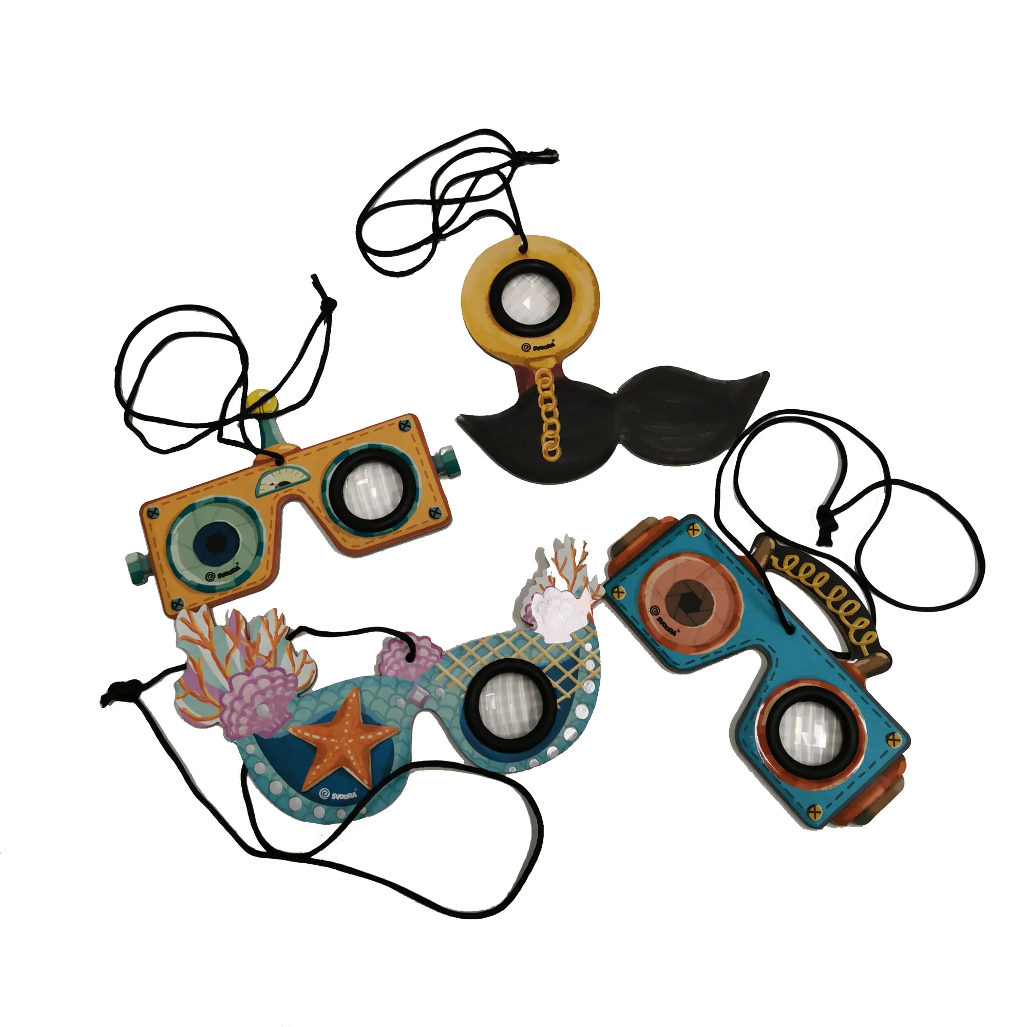
Eco friendly custom beauty rigid toy flat kaleidoscope for children 