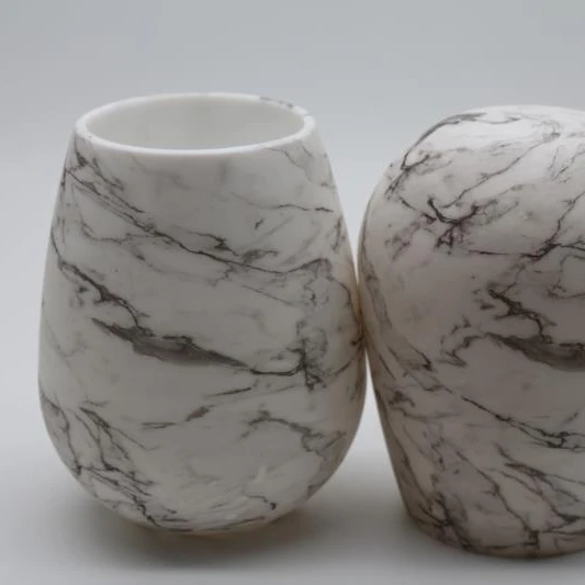 Unbreakable Drinkware silicone plastic marble wine cup glasses glass