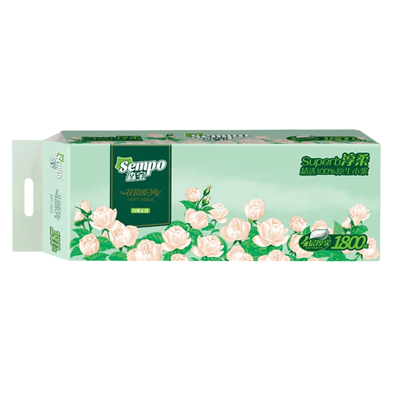 Wholesale Price Virgin Wood Pulp Customized Soft Pack Toilet Tissue Paper Roll In Bulk