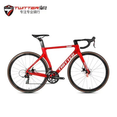 Thunder Bicycle 700C Aero Carbon Road Bicycle T800 Toray Carbon Fiber Frame Disc Brake Carbon Fiber Road Bike Support ODM OEM