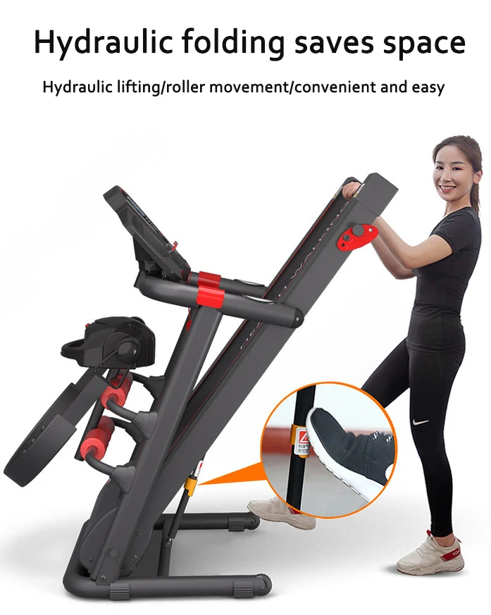 K&B Home Gym Foldable LED Screen Intelligent Multifunctional Treadmill Electric Treadmill