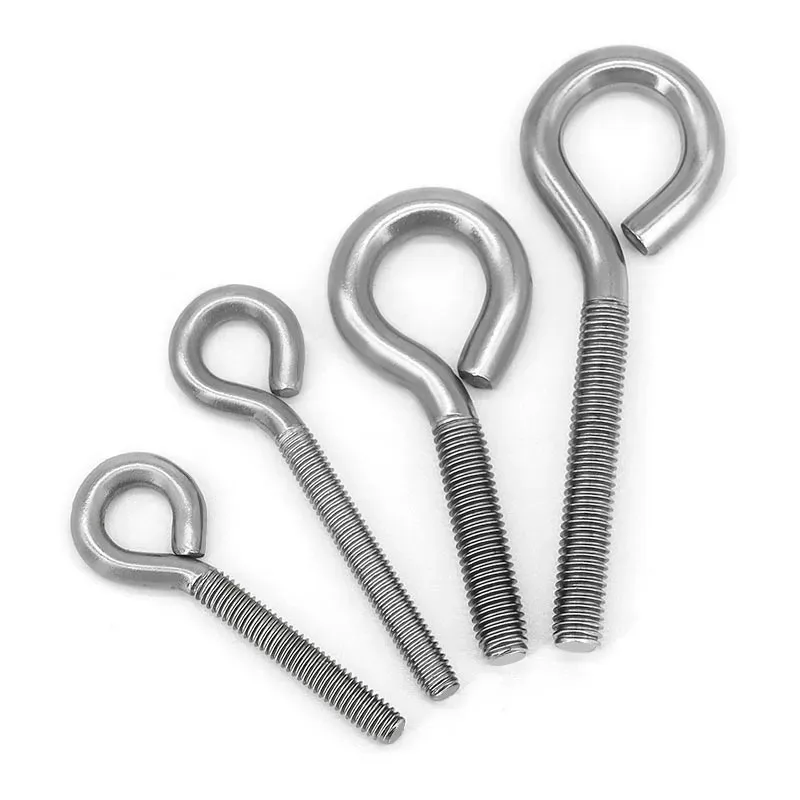 Stainless Steel Eye Bolt Threaded Customizable Close Ring bolt High Strength Fastener stainless steel hook Eye Bolt Fastener