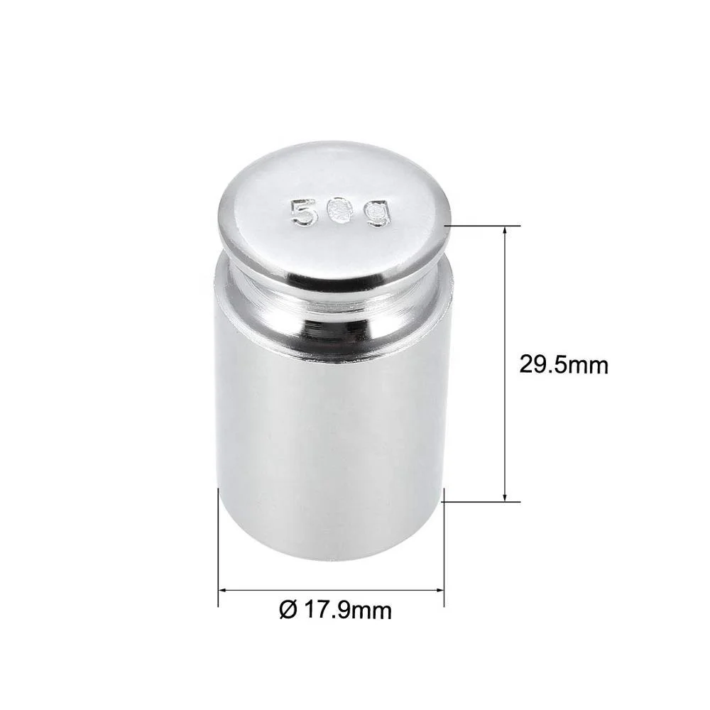 Gram Calibration Weight 50g M1 Precision Chrome Plated Steel for Digital Balance Scales
