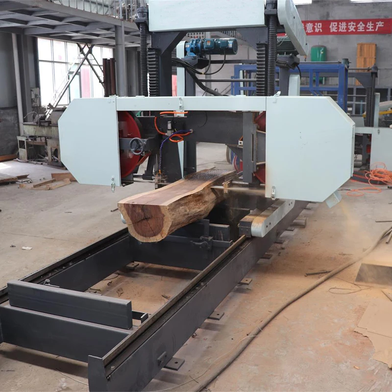 ZICAR Portable Sawmill Economic Machine Wood Wide Band Machines Of Horizontal Saw Mill Wood Bandsaw Mill