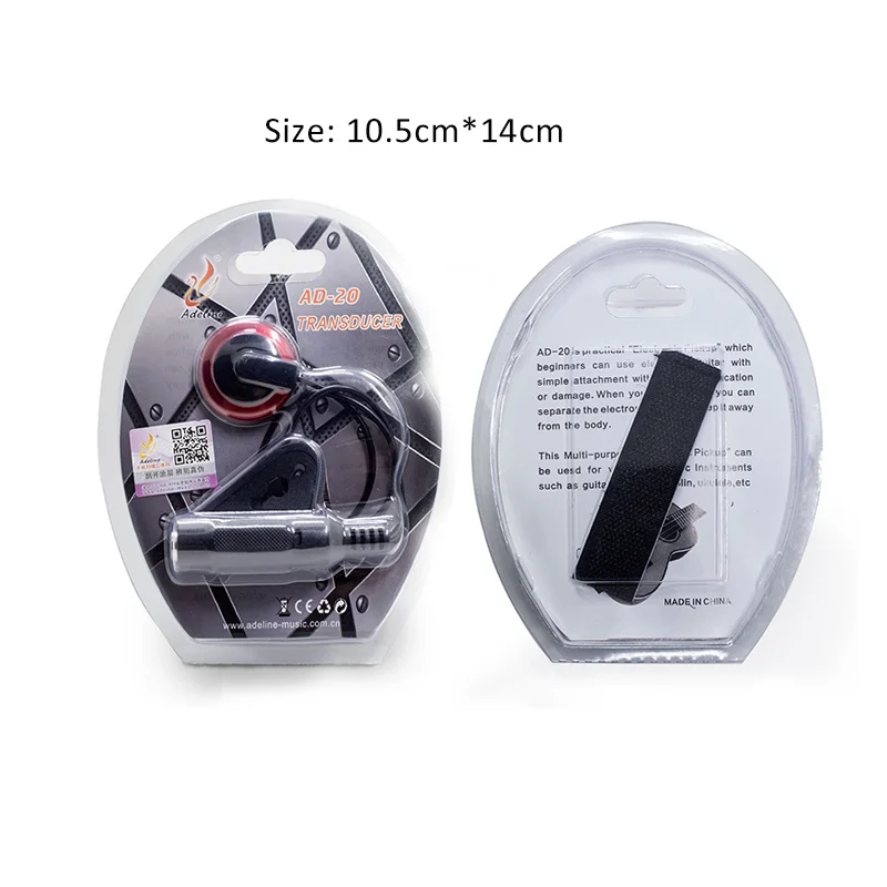 Made In China Adeline AD-20 Multi-function EQ Buzzer Guitar Pickup For Violin Ukulele Folk Acoustic Guitar