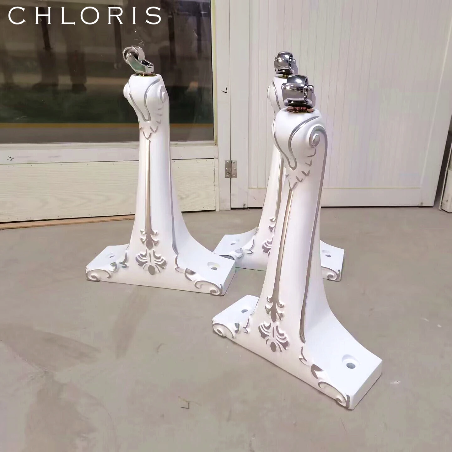 White grand piano 88 keys Antique Design with Silver carving Grand Piano SG-168